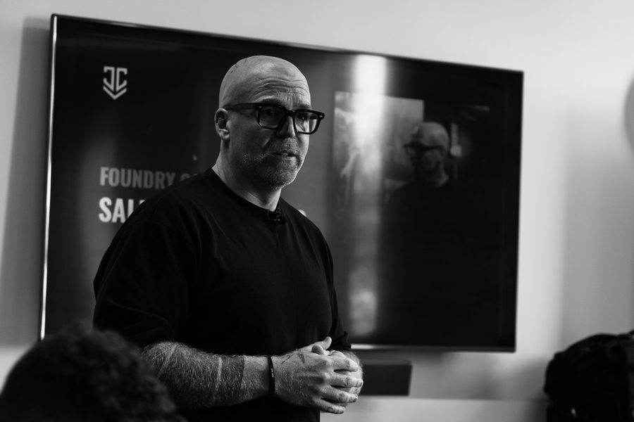 Jean-Claude Vacassin presenting a Foundry case study