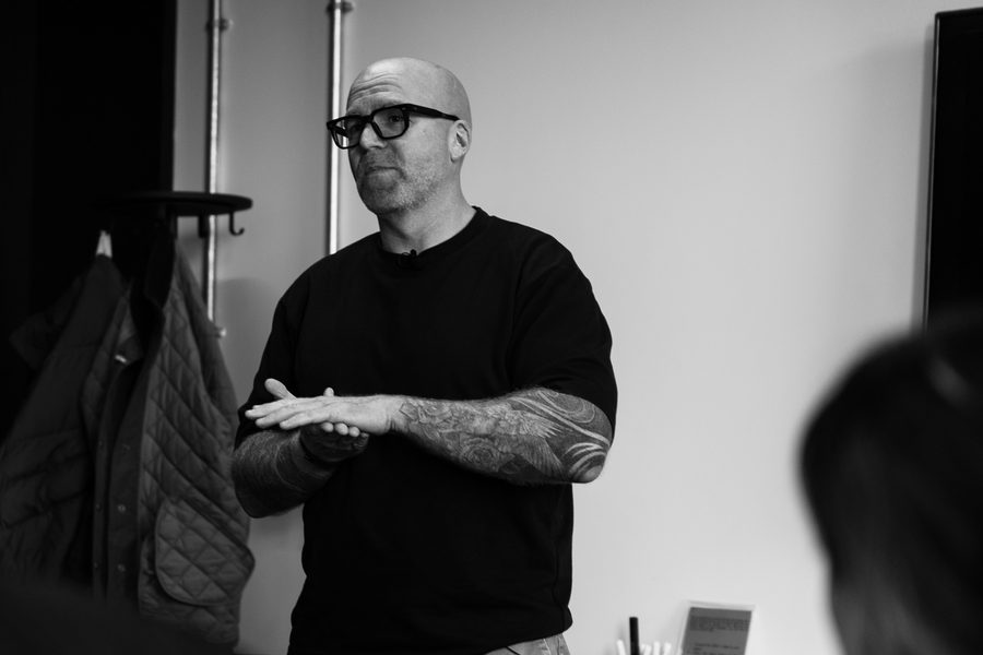 Jean-Claude Vacassin speaking at a workshop